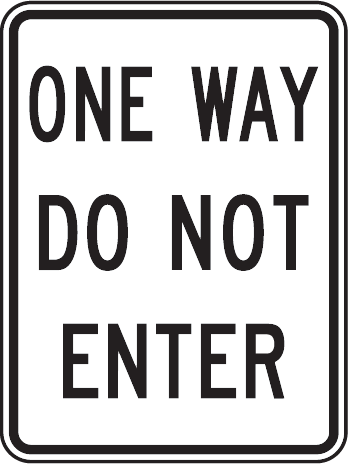One Way Sign - ClipArt Best