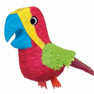 Bird Pinatas: Parrot, Duck, Flamingo and Butterfly