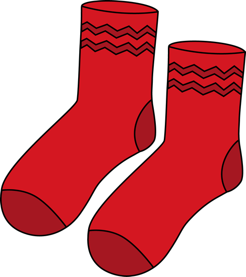 Red socks clip art - ClipartFox