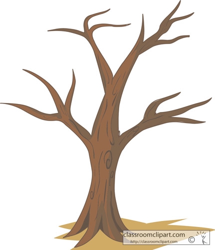 Simple Tree Without Leaves Clipart