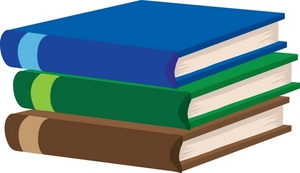 stack of school books clip art