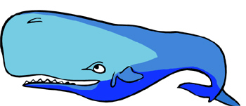 Blue Whale Cartoon