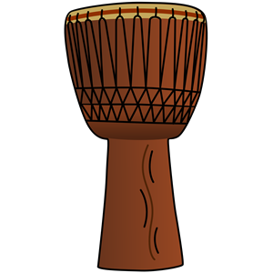 African drums clipart