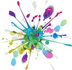 Colorful Ink Splatter Art, & Beauty > Nail Care, Manicure ...