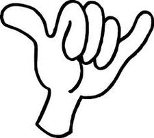 Hang Loose Sign Clipart - Free to use Clip Art Resource