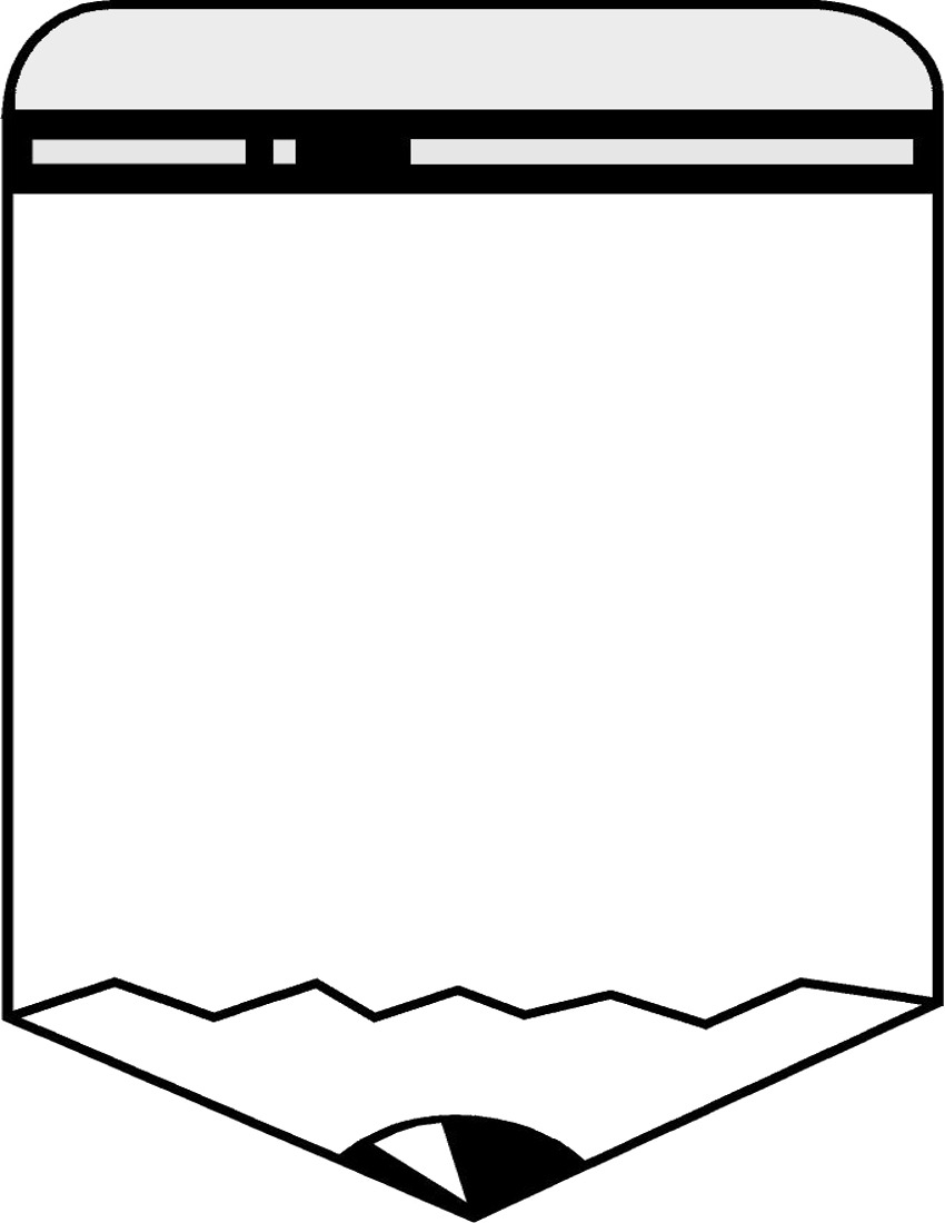 Pencil Border Clipart Black And White