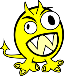 Yellow Monster clip art - vector clip art online, royalty free ...
