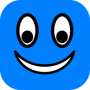 Blue Square Smily clip art - vector clip art online, royalty free ...