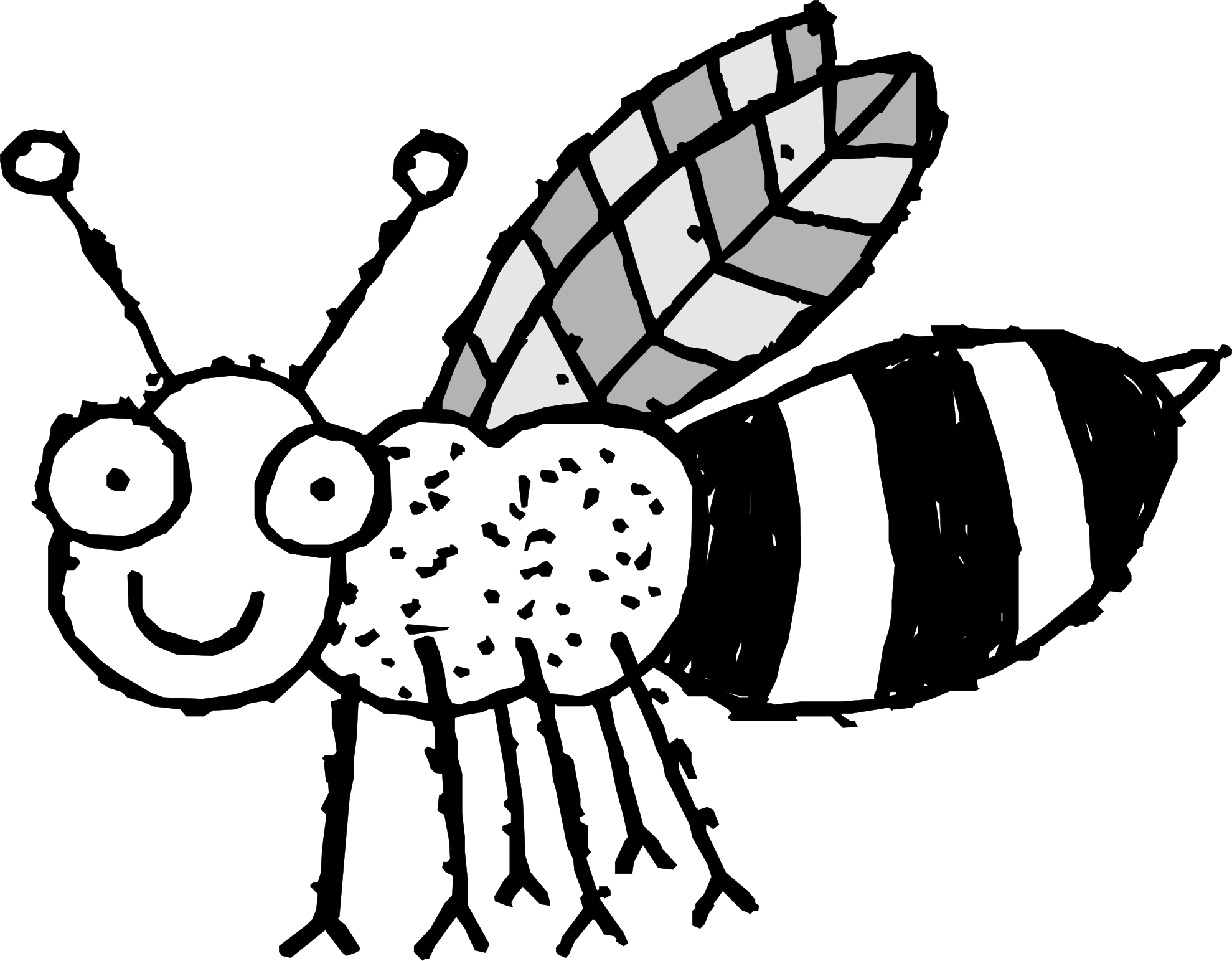 bee 23 black white line art pinterest coloring book colouring ...