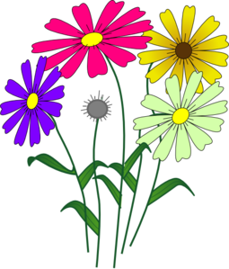 Flowers clip art - vector clip art online, royalty free & public ...