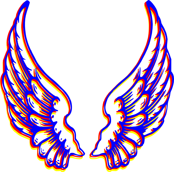 Colored Wings SVG Downloads - Vector graphics - Download vector ...