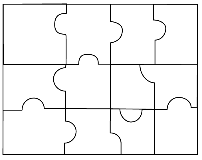 Template For Puzzle Pieces ClipArt Best