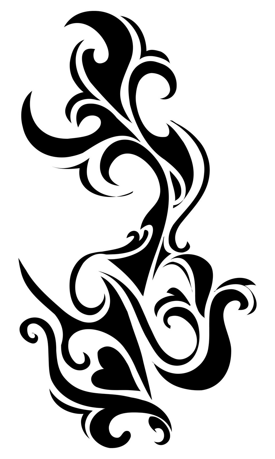 Free Tribal Tattoo Design - Dragon Tattoos