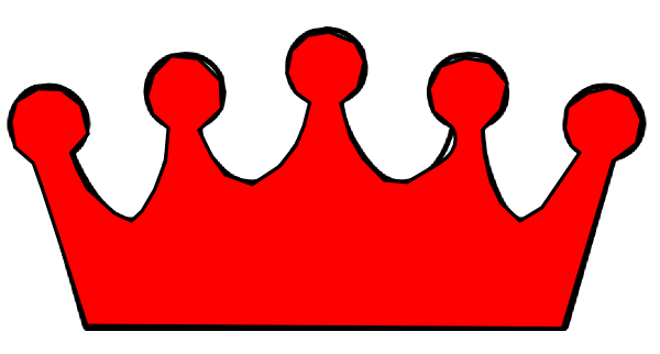 Crown Outline clip art - vector clip art online, royalty free ...