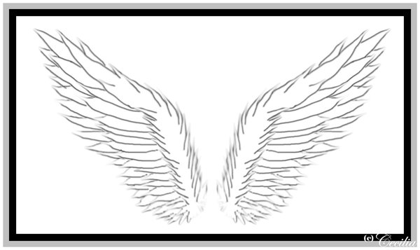 Simple Angel Wing Tattoos - ClipArt Best