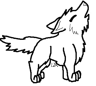 How To Draw A Wolf Howling - ClipArt Best