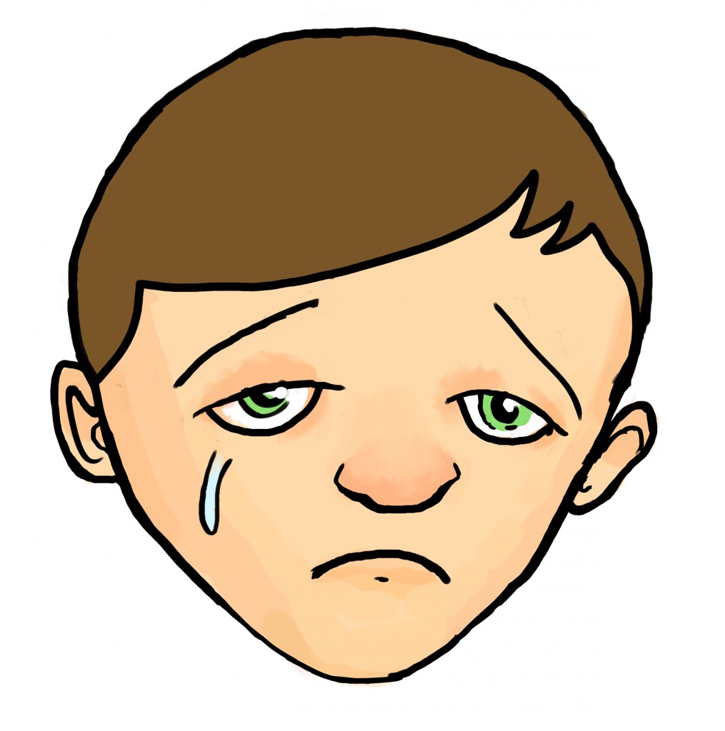 sad face cartoon