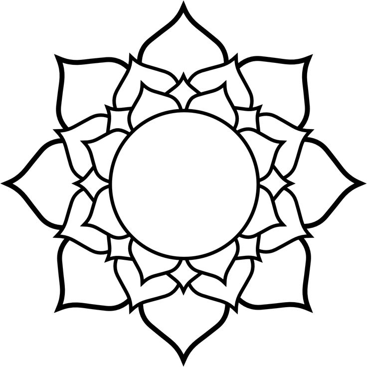 Flower black and white lotus flower clip art black and white ...