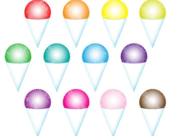 Pix For > Clip Art Snow Cones