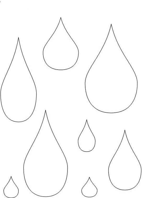 printable raindrop pattern