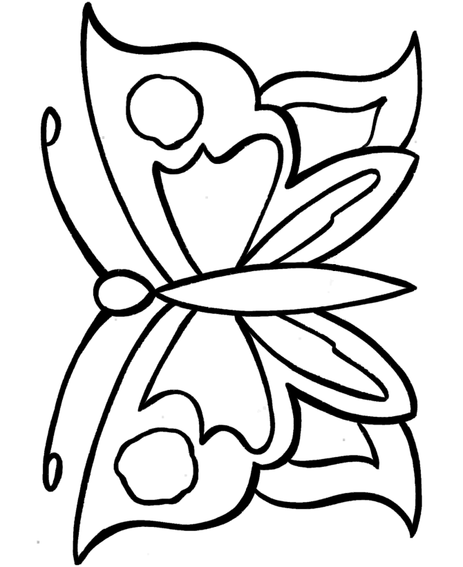 Easy Drawings For Kids Butterfly - ClipArt Best