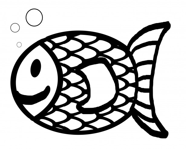 Goldfish Outline Clipart - Free Clipart Images