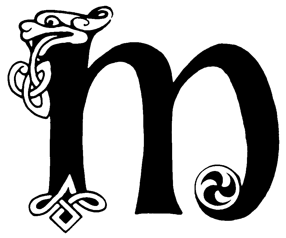 Celtic Lettering Alphabet
