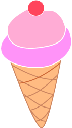 Birthday Graphics-Ice Cream Cone Clip Art