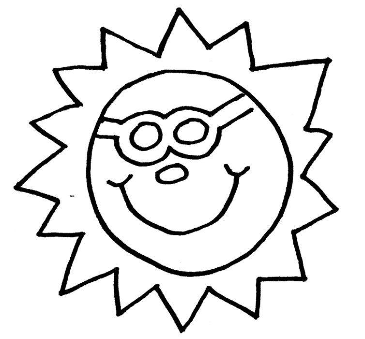 Sun Coloring Book Page 27295, - Bestofcoloring.com