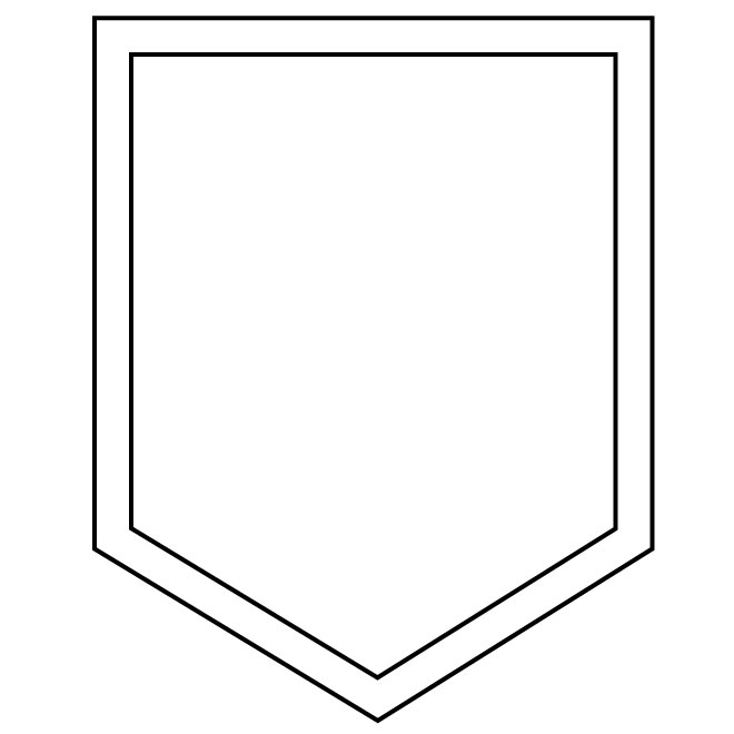 SHIELD OUTLINE VECTOR GRAPHICS - Download at Vectorportal