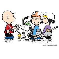 Snoopy, Hockey and Woodstock