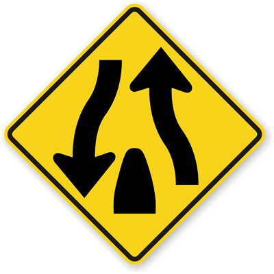 Divided Highway Signs | Divided Road
