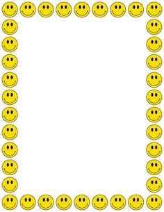 A smiley face page border. - Free Clipart Images