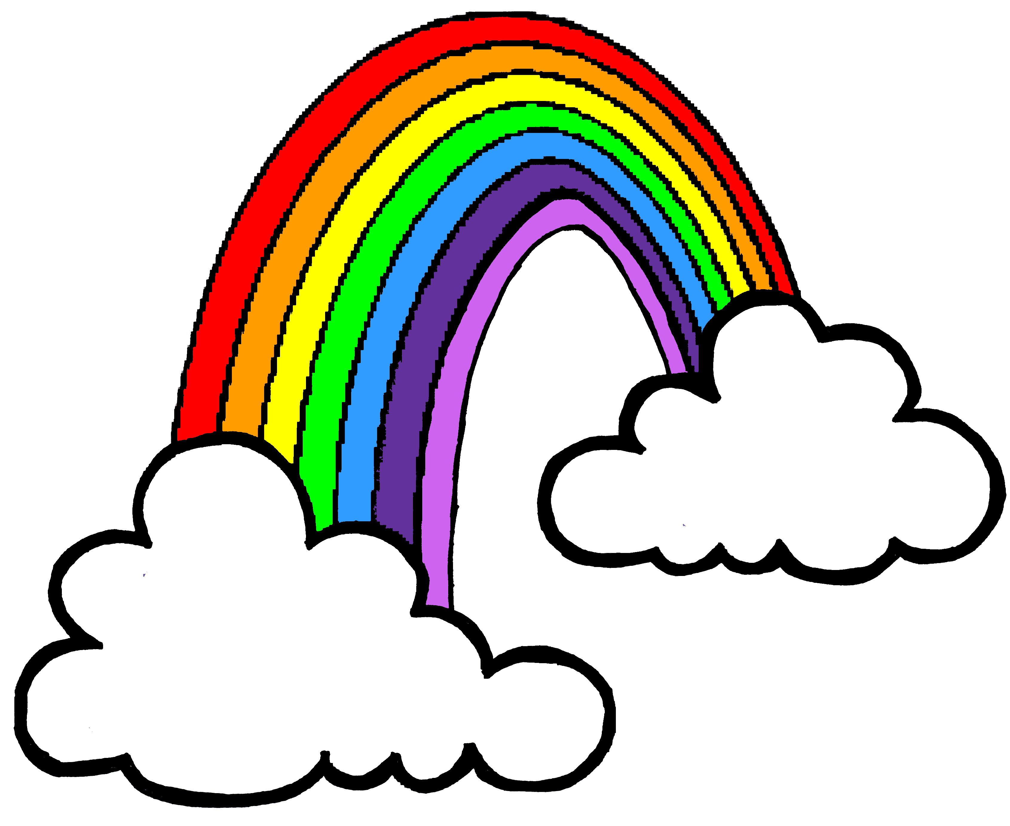 Drawing Of Rainbow ClipArt Best