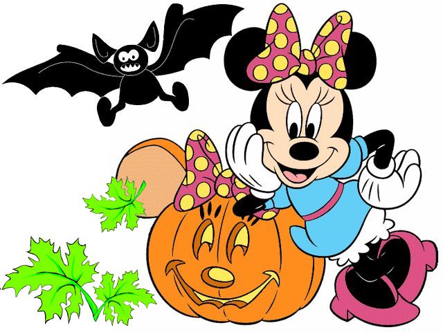 Halloween pumpkin minni ear clipart