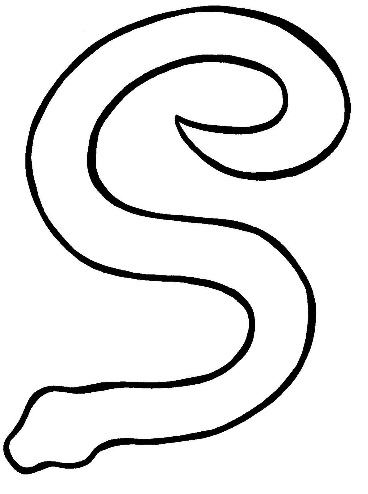 snake-outline-template-clipart-best