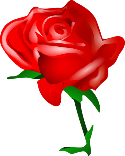 Red rose vector art | Public domain vectors
