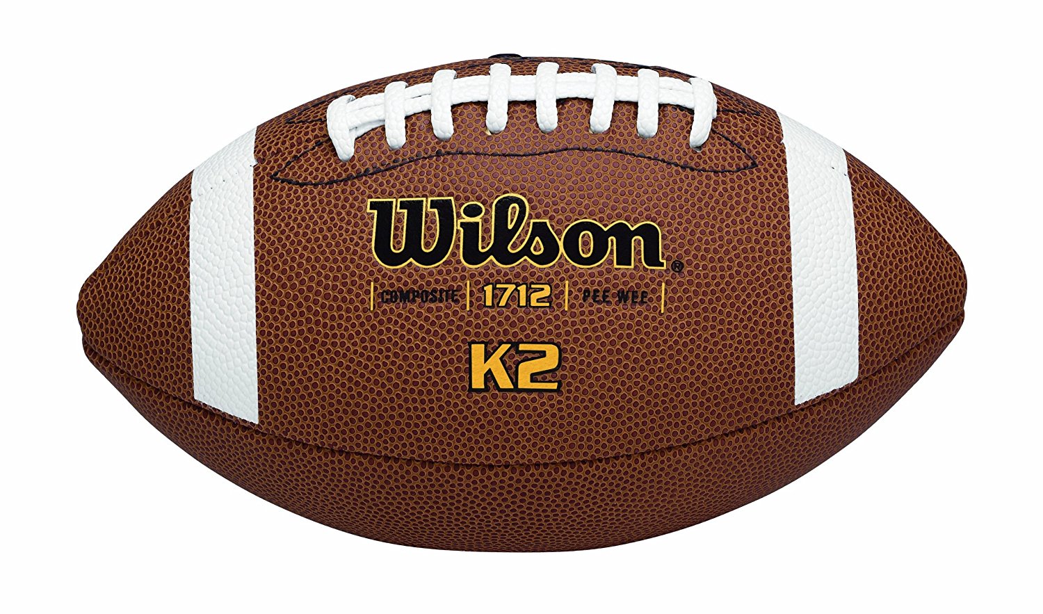 Amazon.com : Wilson K-2 Pee Wee Composite Leather Game Football ...