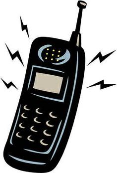 No ringing cell phone clipart