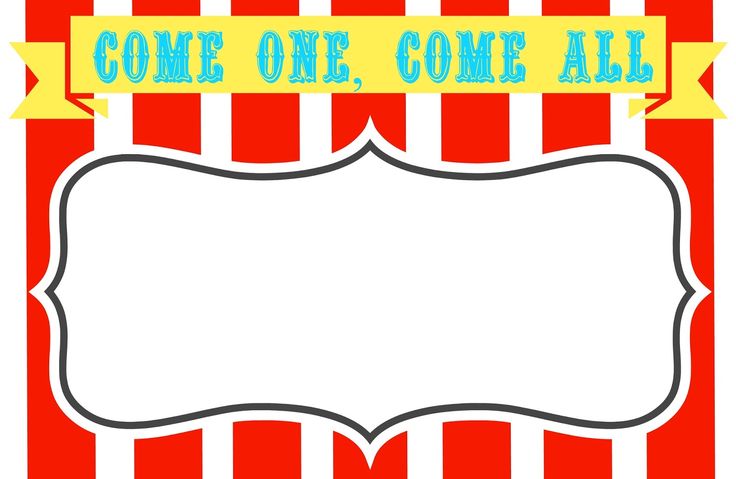 We Heart Parties: Free Printables Big Top Circus Party Free ...