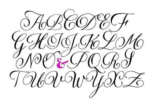 fancy calligraphy fonts a z