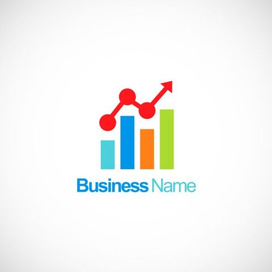 Business finance stock chart company logo vector - Vector Business ...