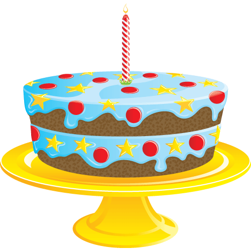 first birthday cake clipart