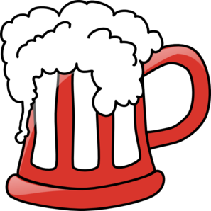 Red Beer Mug Clip Art - vector clip art online ...