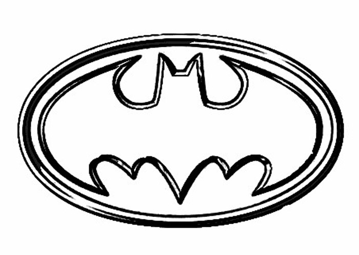 Colorea al símbolo de Batman | Colorea imágenes y dibujos! Colorealo.