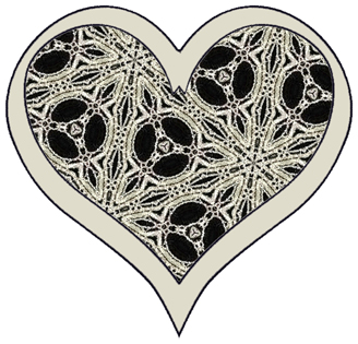 ArtbyJean - Paper Crafts: CUTE LITTLE HEARTS WITH LACE PATTERNS ...