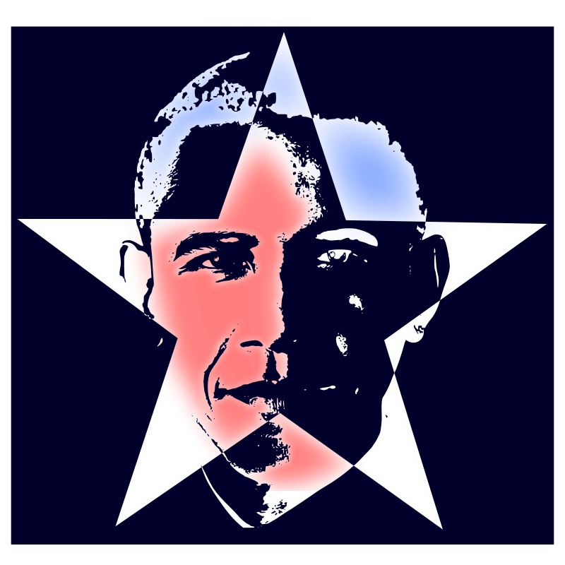 Clipart - Obama