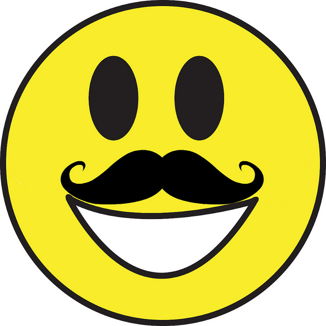 Smiley Symbol: 7 Cool Smileys with Mustache