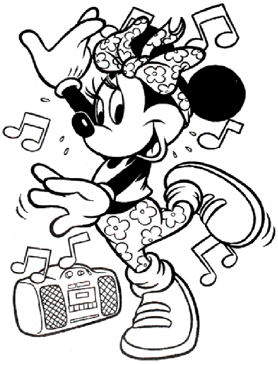 miny mouse Colouring Pages (page 3)