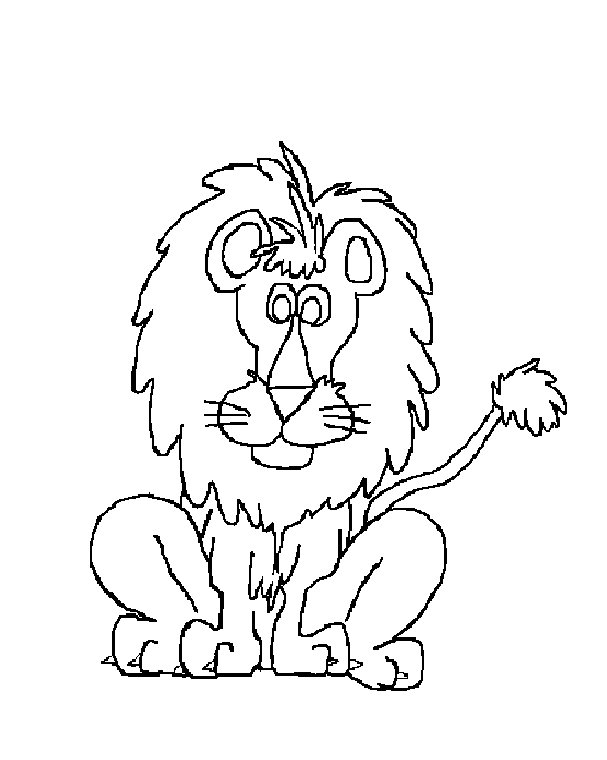 Coloring Page - Lion animal coloring pages 10